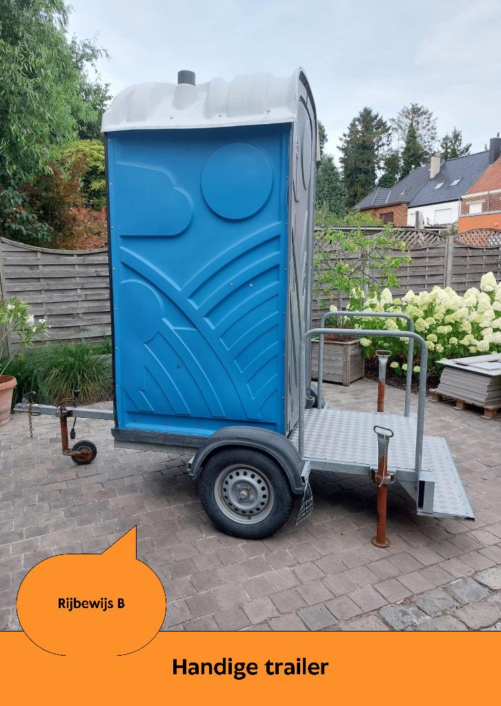 TE HUUR | Toiletwagen - mobiel toilet - WC wagen, Enlèvement