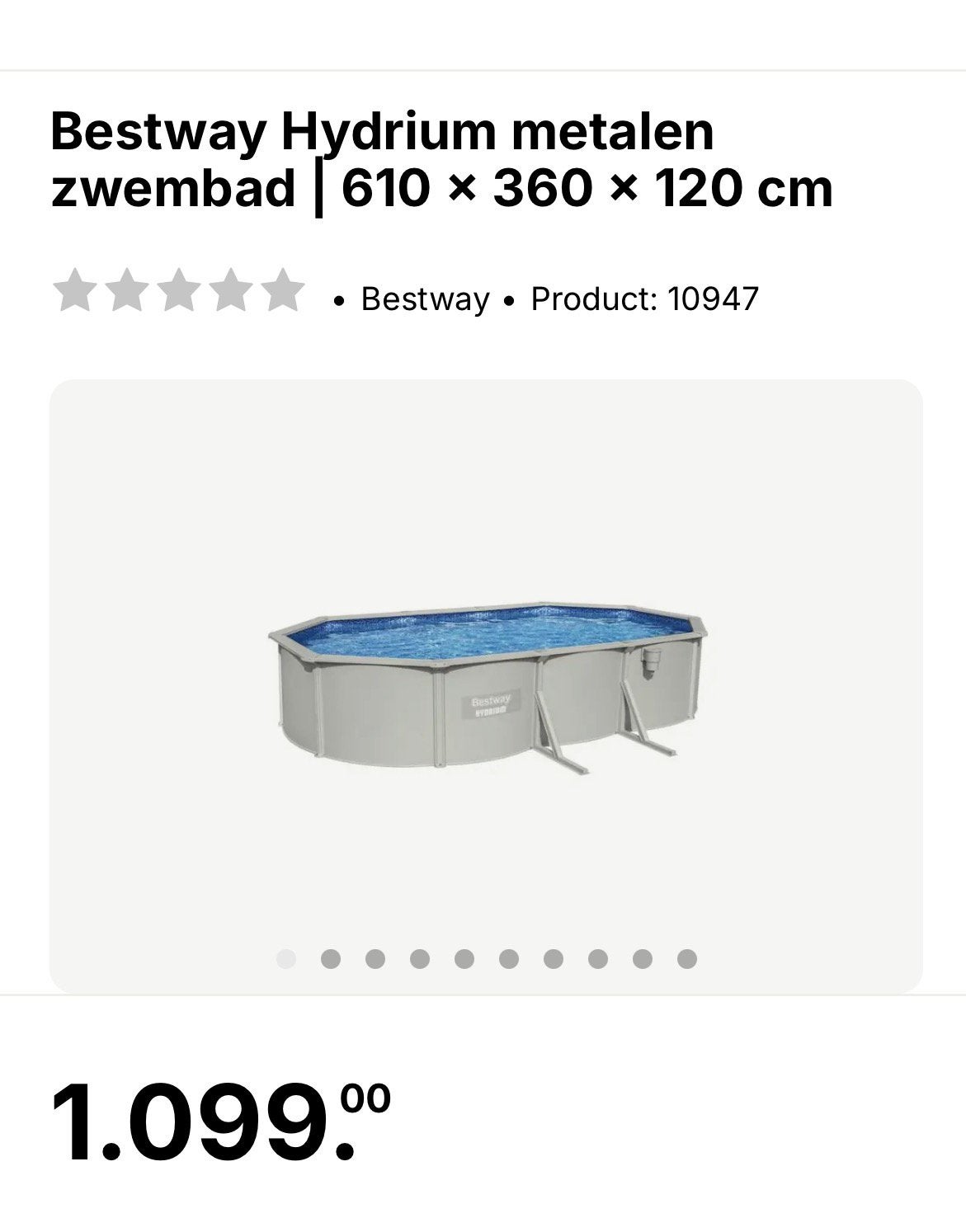 Bestway zwembad, Tuin en Terras, Ovaal, Ophalen, 120 cm of meer, 300 cm of meer