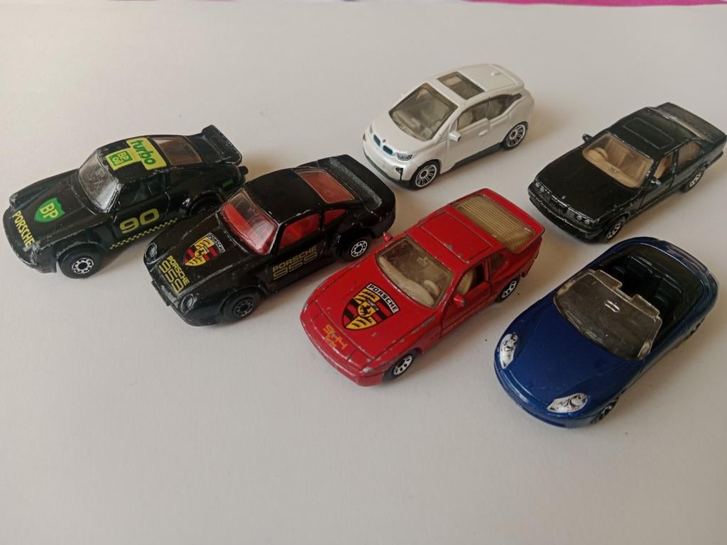 Porsche en BMW Matchbox, Hobby en Vrije tijd, Ophalen of Verzenden, Gebruikt, Auto