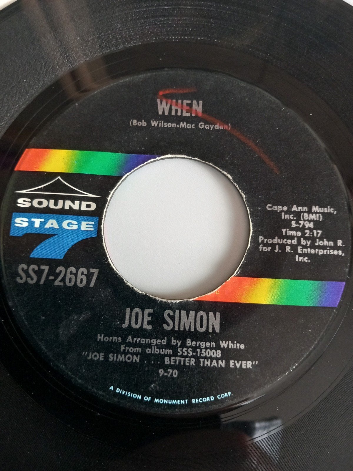 JOE SIMON. OLDIES  45T, Ophalen of Verzenden