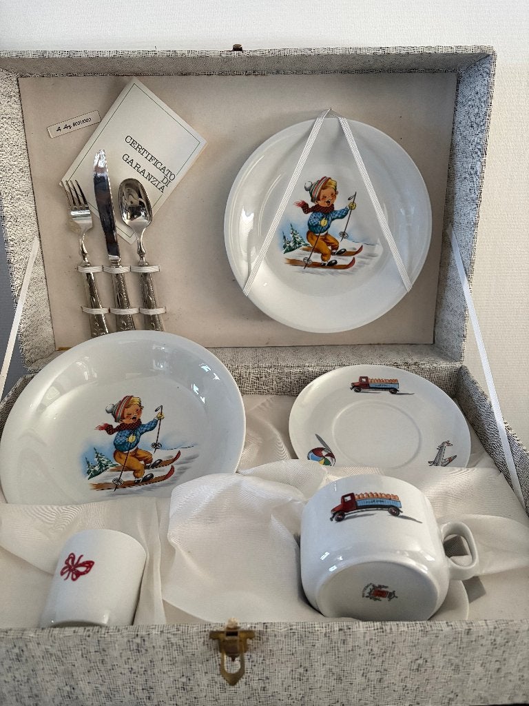 Vintage Risoli Porcellana kinderservies, Ophalen