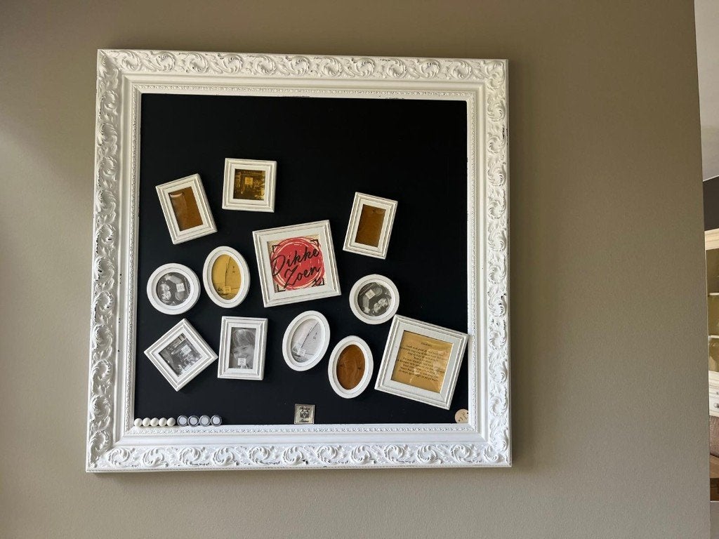 Magnetische kader / krijtbord, Huis en Inrichting, Ophalen, Zo goed als nieuw, Magneetbord