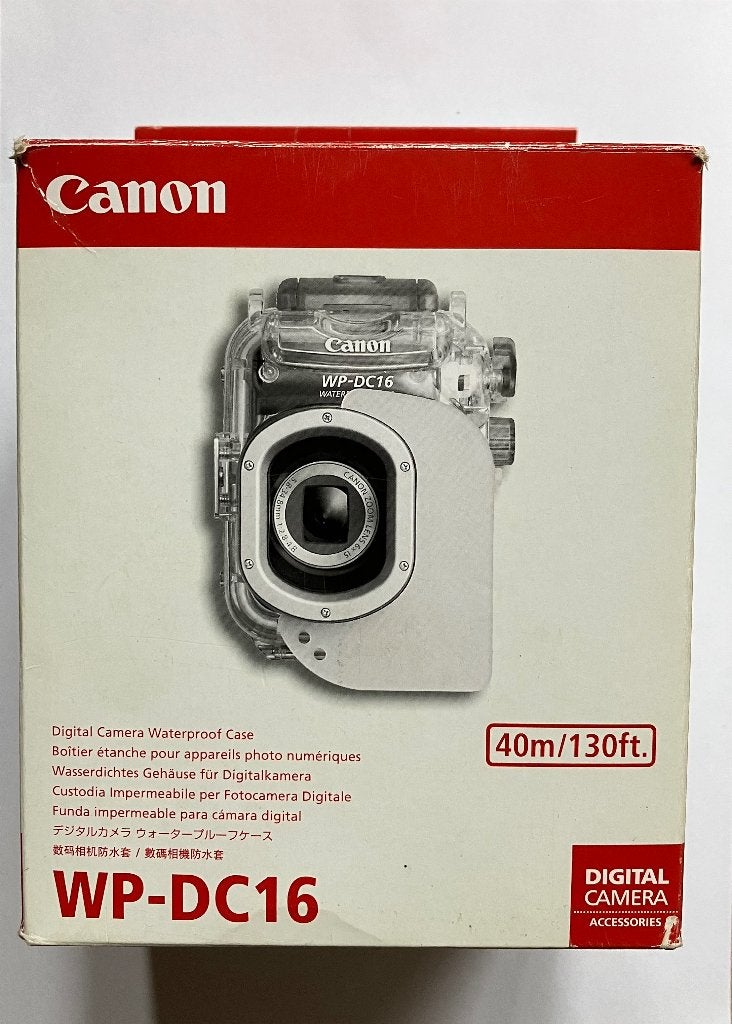 Canon Powershot A720 IS + WP-DC16 onderwater behuizing, Ophalen