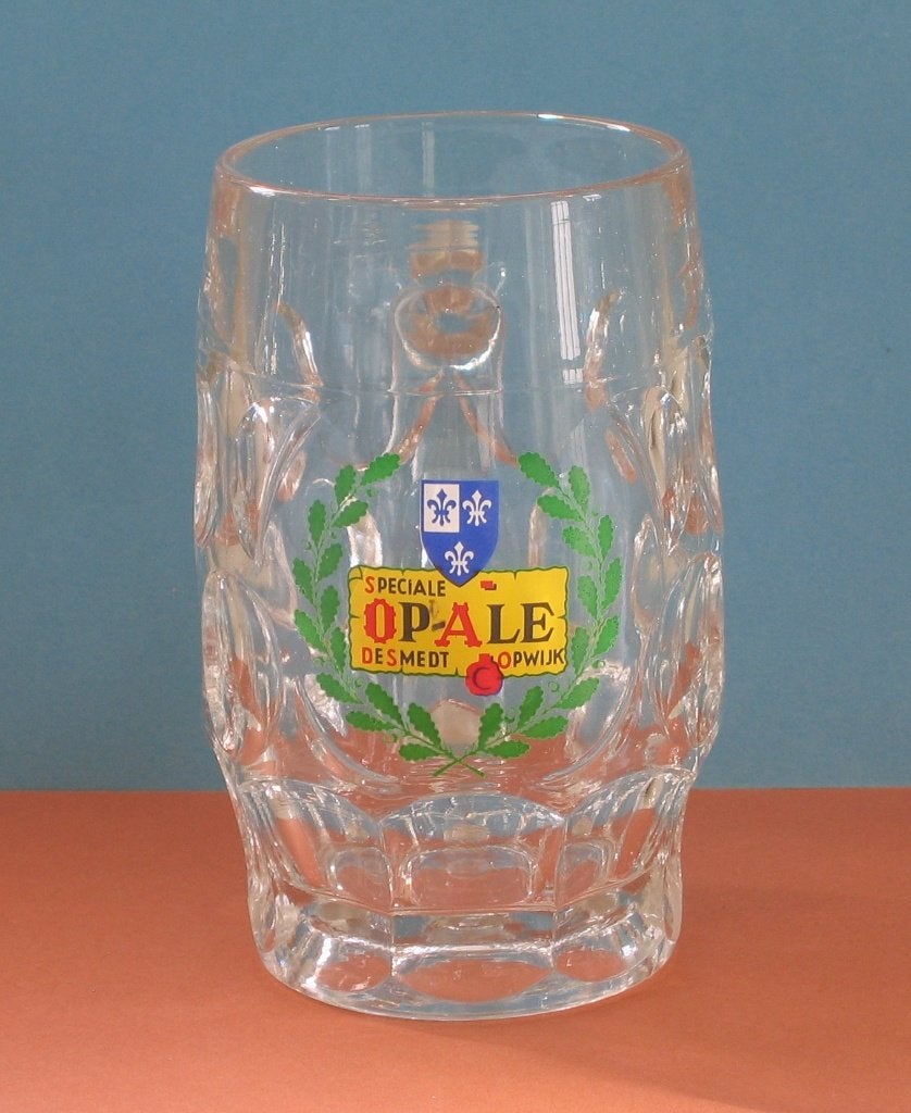 BIERGLAS OP-ALE 600, Verzamelen, Biermerken, Ophalen, Gebruikt, Glas of Glazen, Overige merken