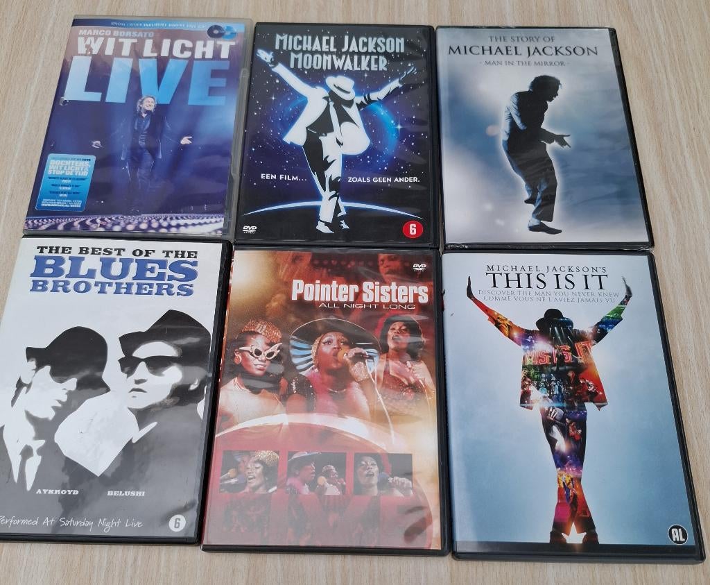 verkoop DVD michael jackson ea-aan 2 euro per stuk-(foto 7), Cd's en Dvd's, Ophalen of Verzenden, Gebruikt