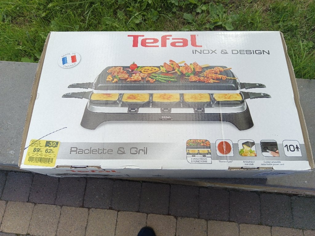 Appareil à raclette et grill Tefal, Elektronische apparatuur, Ophalen, Nieuw, 8 personen of meer
