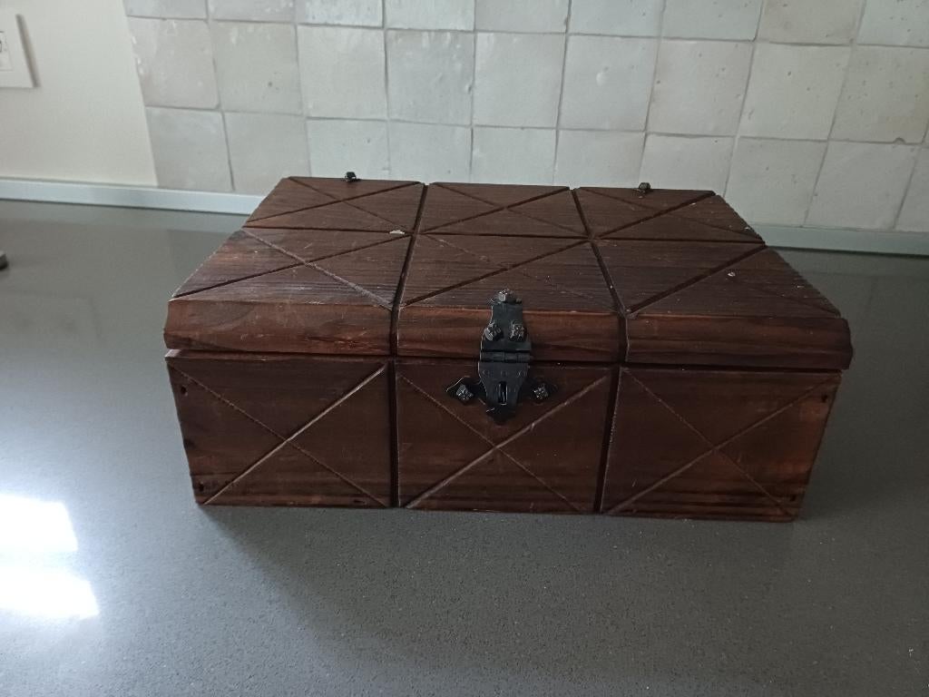 Houten kistje, Huis en Inrichting, Ophalen, Zo goed als nieuw