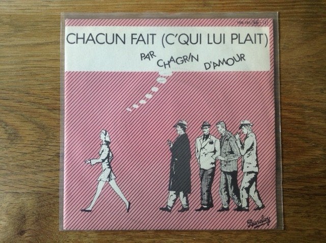 single chagrin d'amour, 7 inch, Ophalen of Verzenden, Pop, Beschermende buitenhoes