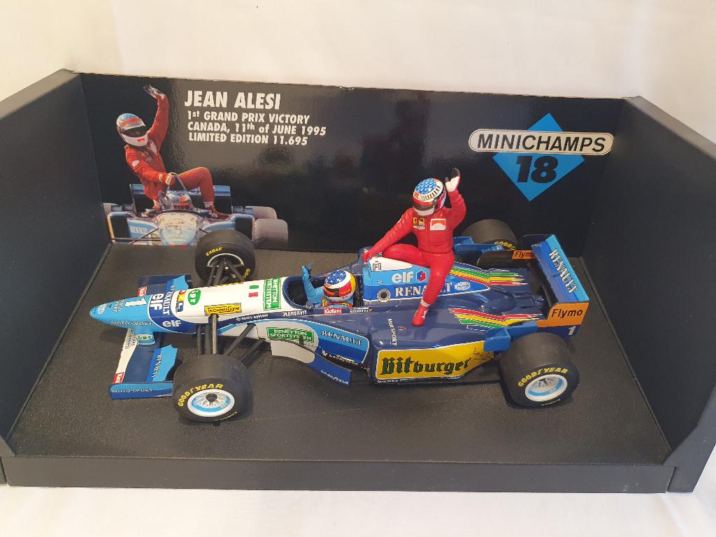 Michael Schumacher Alesi Taxi Benetton B195 Canada 1995 1:18, Hobby en Vrije tijd, Modelauto's | 1:18, Ophalen of Verzenden, Zo goed als nieuw