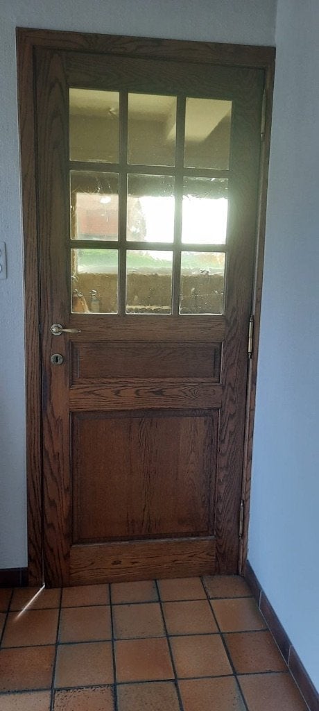 Houten binnen deuren, Doe-het-zelf en Bouw, Deuren en Vliegenramen, Ophalen, Gebruikt, 80 tot 100 cm, Binnendeur