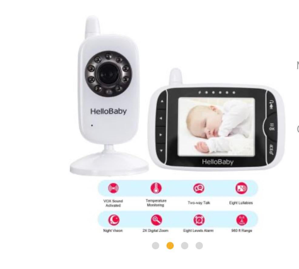 HelloBaby HB32 Moniteur Vid Sans fil + support, Enfants & Bébés, Babyphones, Enlèvement ou Envoi, Comme neuf, Caméra