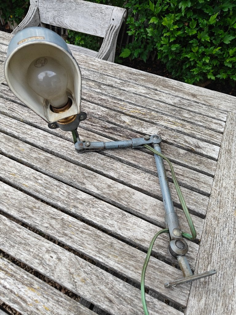 Lampe de travail industrielle Vintage Fostoria « Localite », Vintage, Enlèvement ou Envoi, Autres marques, Métal