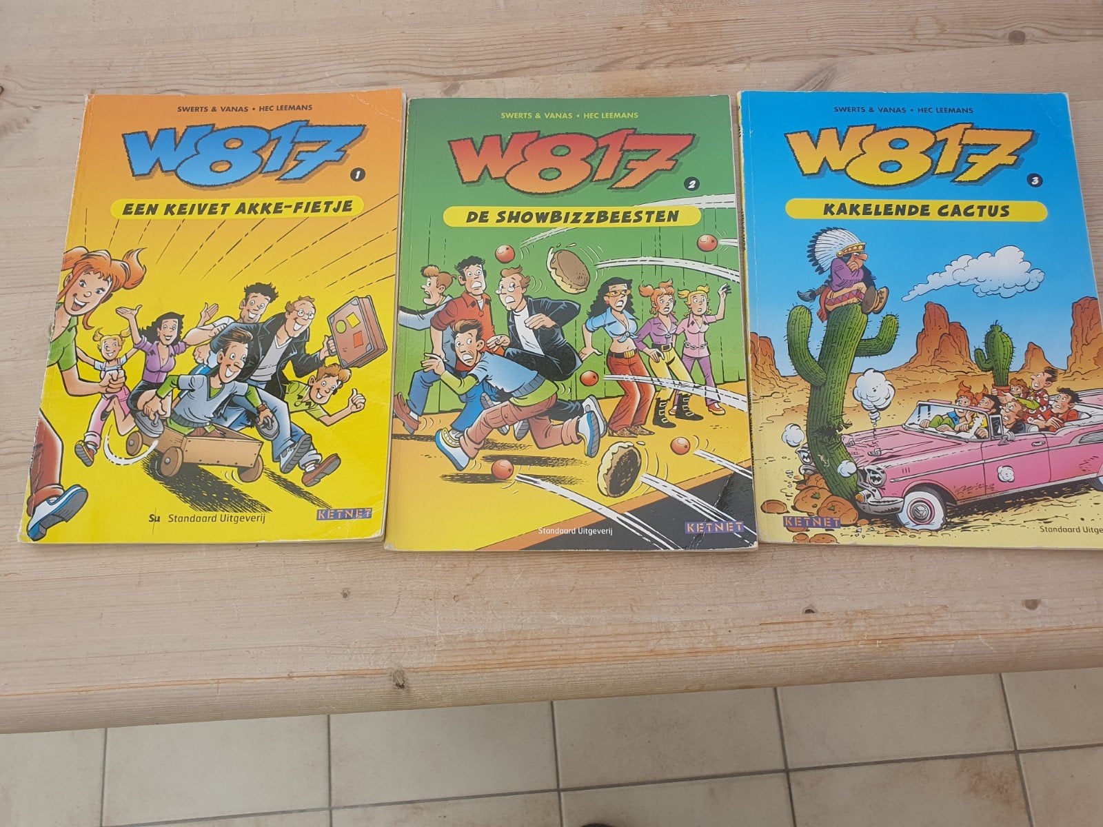 3 Strips W817, Meerdere stripboeken, Ophalen, Gelezen, Swerts; Vanas; Hec Leemans