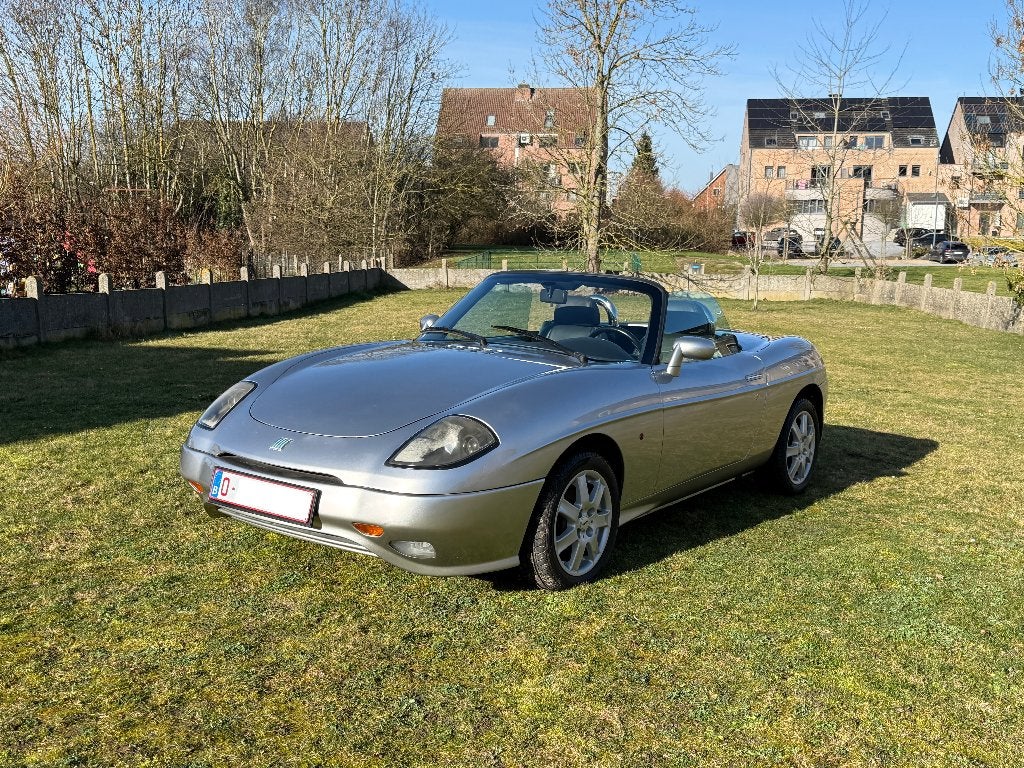 FIAT Barchetta 1.8 16V - 1996, Auto's, Achterwielaandrijving, Zwart, Cabriolet, Leder