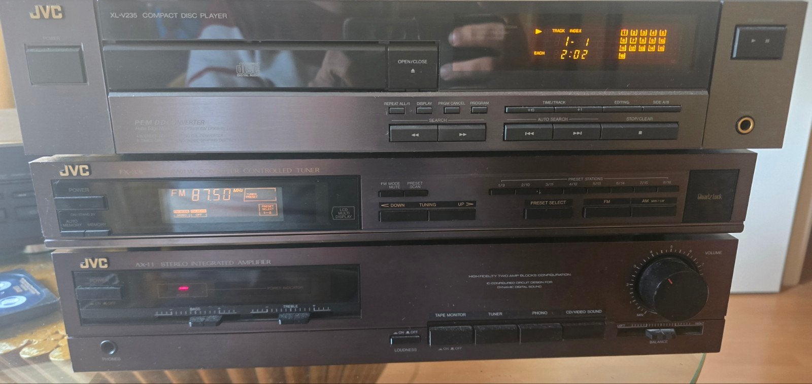 mooie stereoset JVC, TV, Hi-fi & Vidéo, Chaîne Hi-fi, Enlèvement, JVC