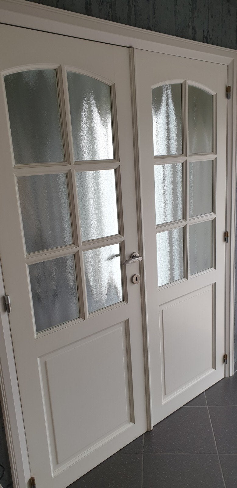 Dubbele binnendeuren, Porte intérieure, Verre, Enlèvement, Utilisé