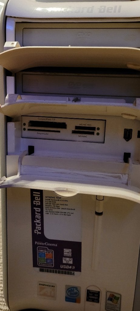 Packard Bell pc Windows XP Ixtreme 7050, Enlèvement