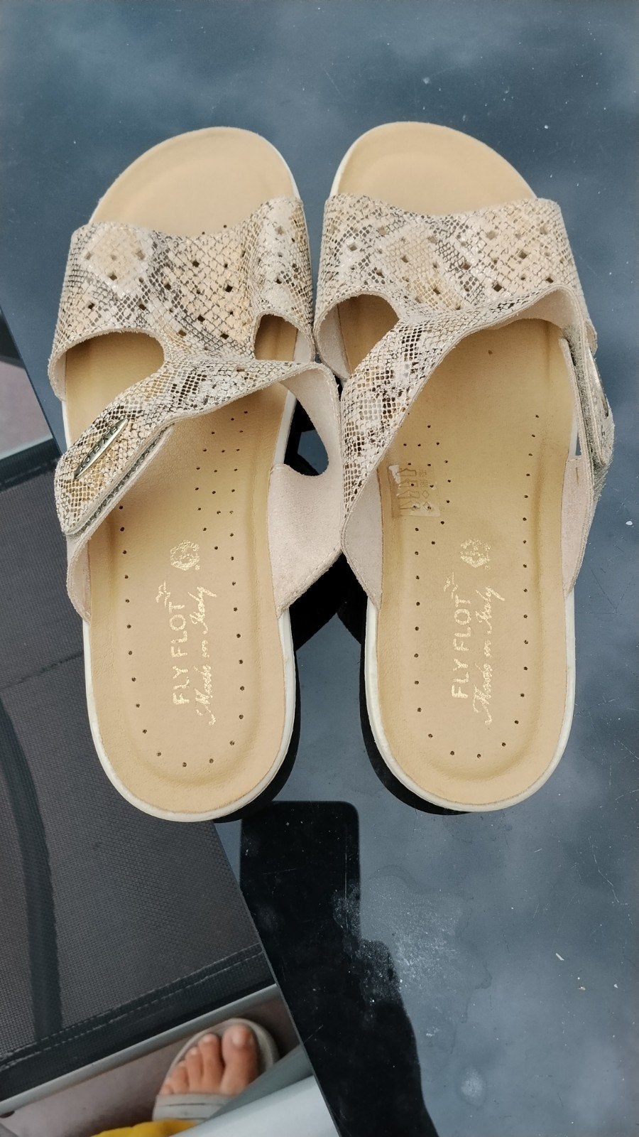 sandalen, Ophalen, Beige, Nieuw, Sandalen of Muiltjes