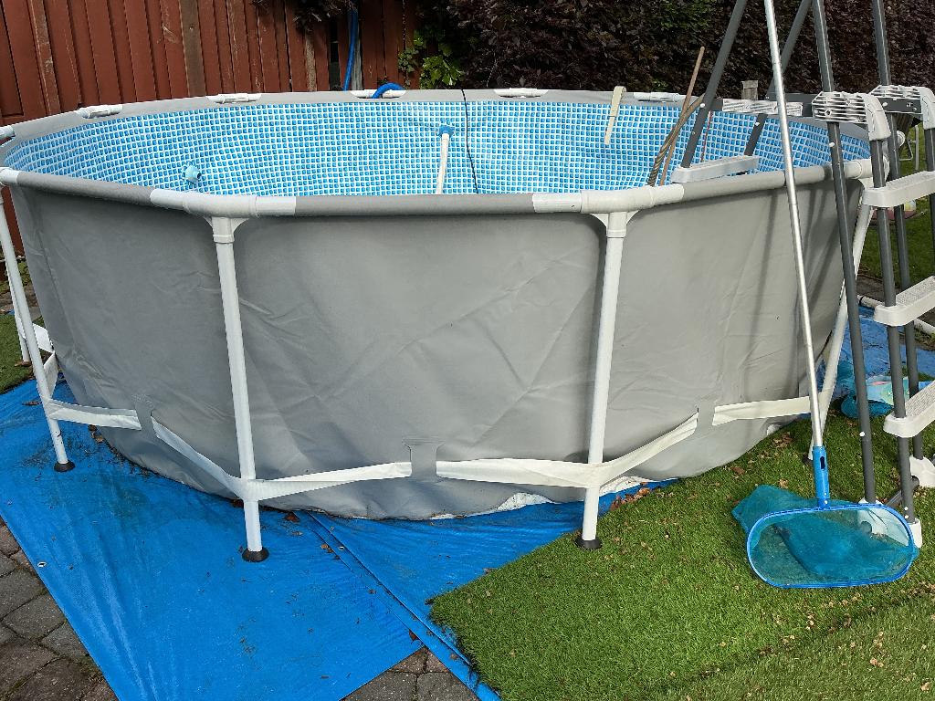 Piscine et accessoires, Jardin & Terrasse, 200 à 400 cm, Rond, Comme neuf, Enlèvement