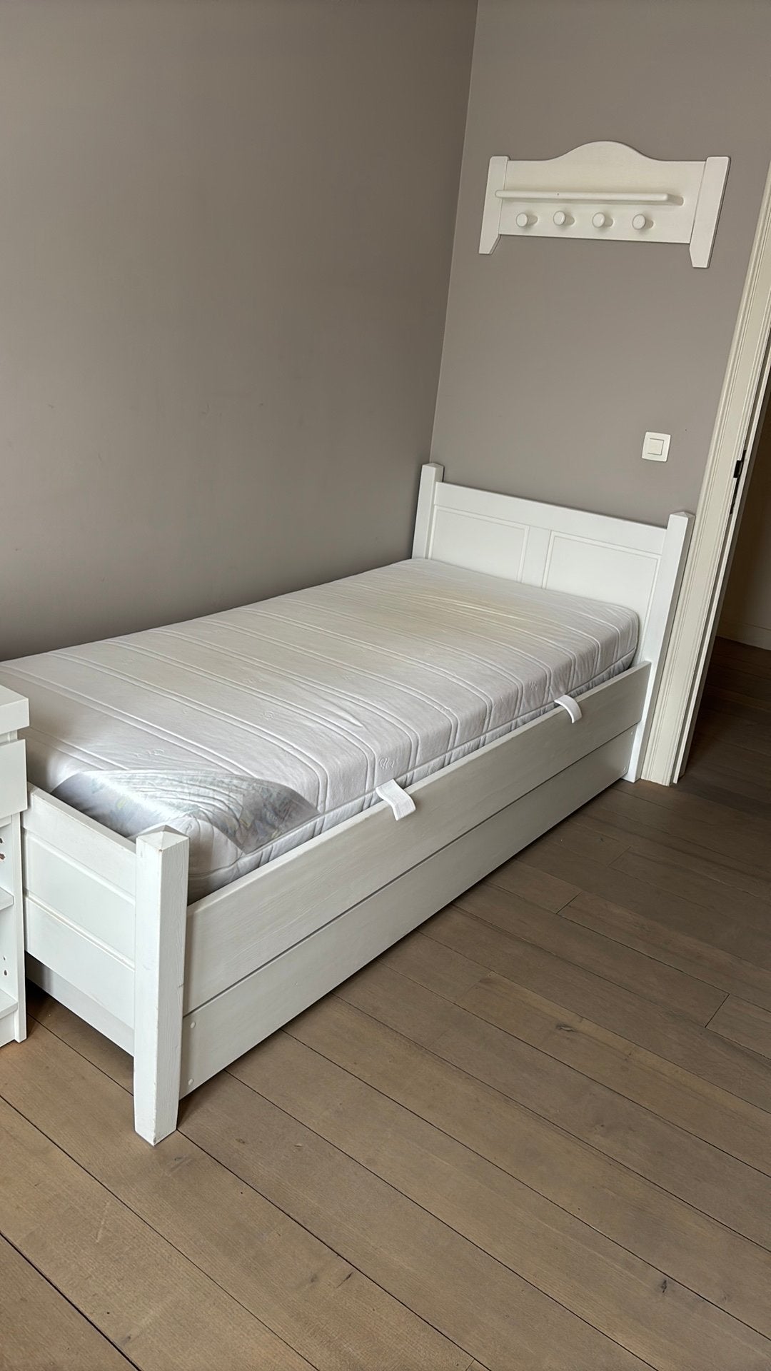 Volledige jeugdkamer wit, Huis en Inrichting, Ophalen, Zo goed als nieuw, Eenpersoons, Wit