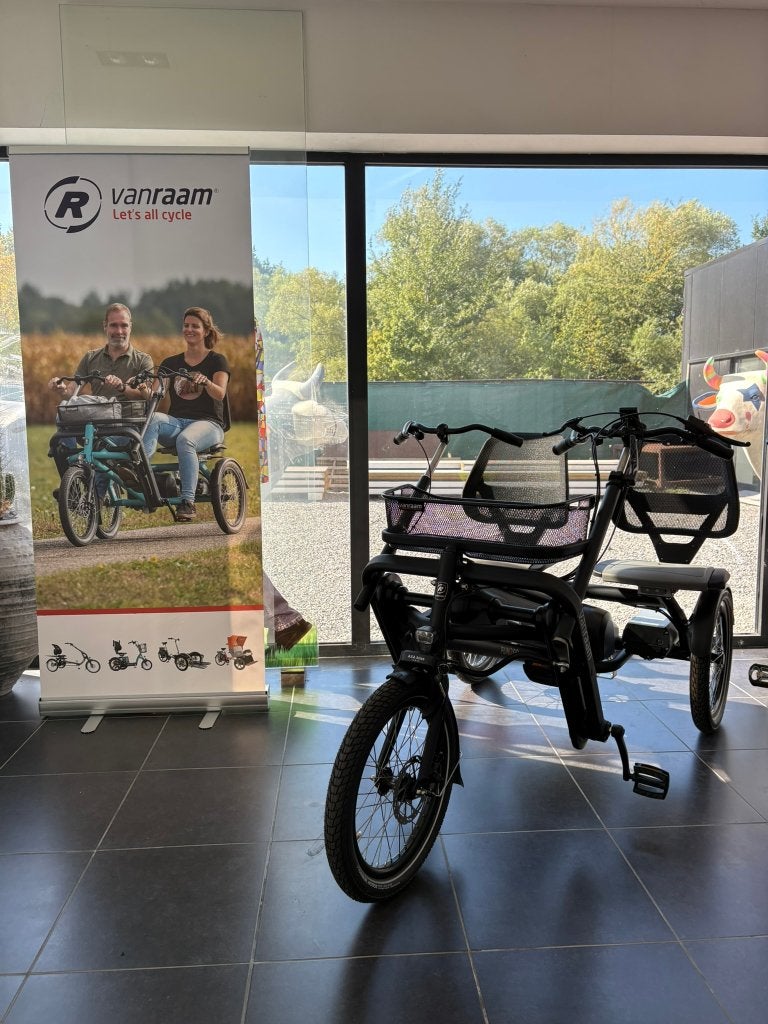 Fun2Go van raam duofiets 23,5 Ah NIEUW, Fietsen en Brommers, Fietsen | Driewielfietsen, Ophalen, Nieuw, Schijfrem, Fun2go van raam