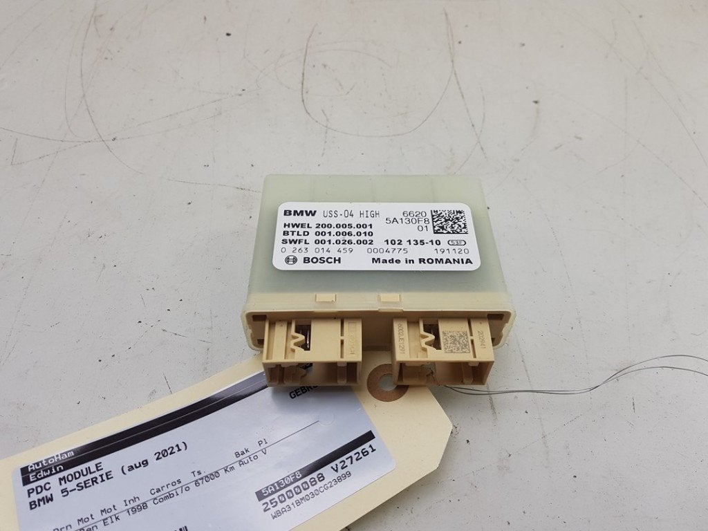 ORDINATEUR AIDE AU STATIONNEMENT BMW 5 serie Touring (G31), Autos : Pièces & Accessoires, Utilisé, BMW