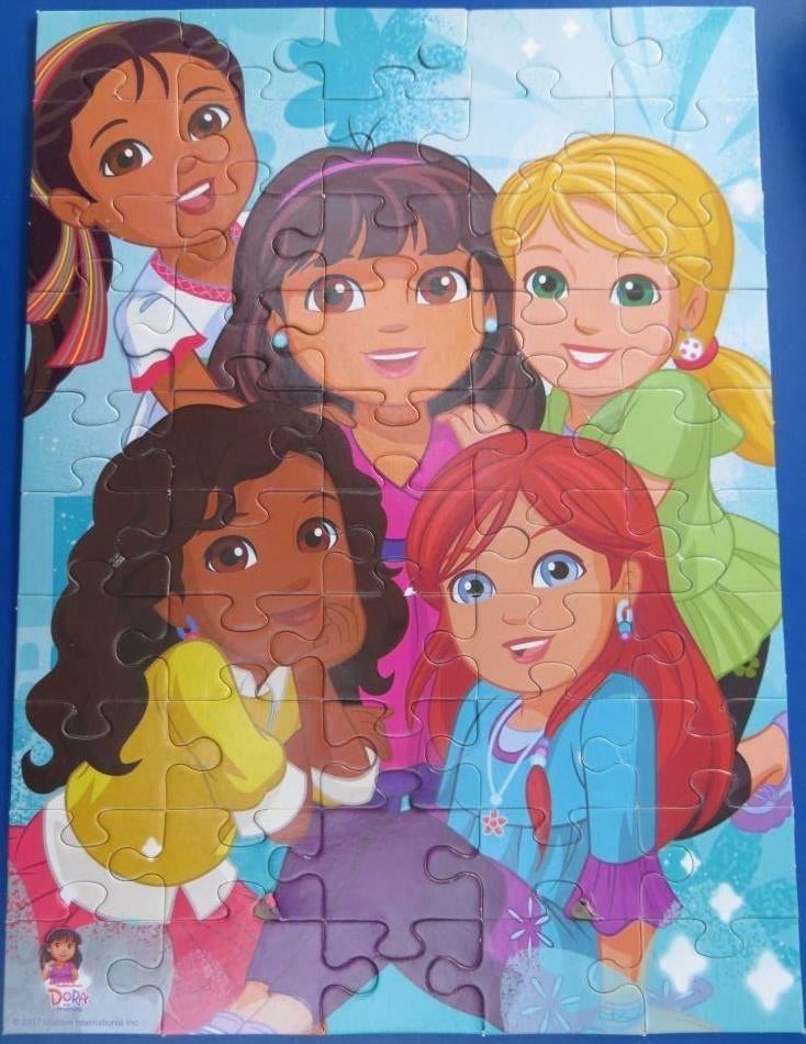 puzzel Dora and friends 3 + 50 stukken, Kinderen en Baby's, Speelgoed | Kinderpuzzels, Ophalen of Verzenden, 10 tot 50 stukjes