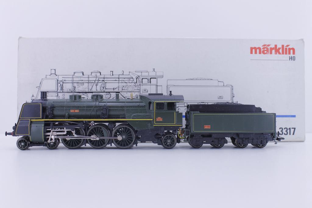 Marklin 3317 H0 Locomotive à vapeur + tender série 231A SNCF, Analogique, Enlèvement ou Envoi, Courant alternatif, Comme neuf