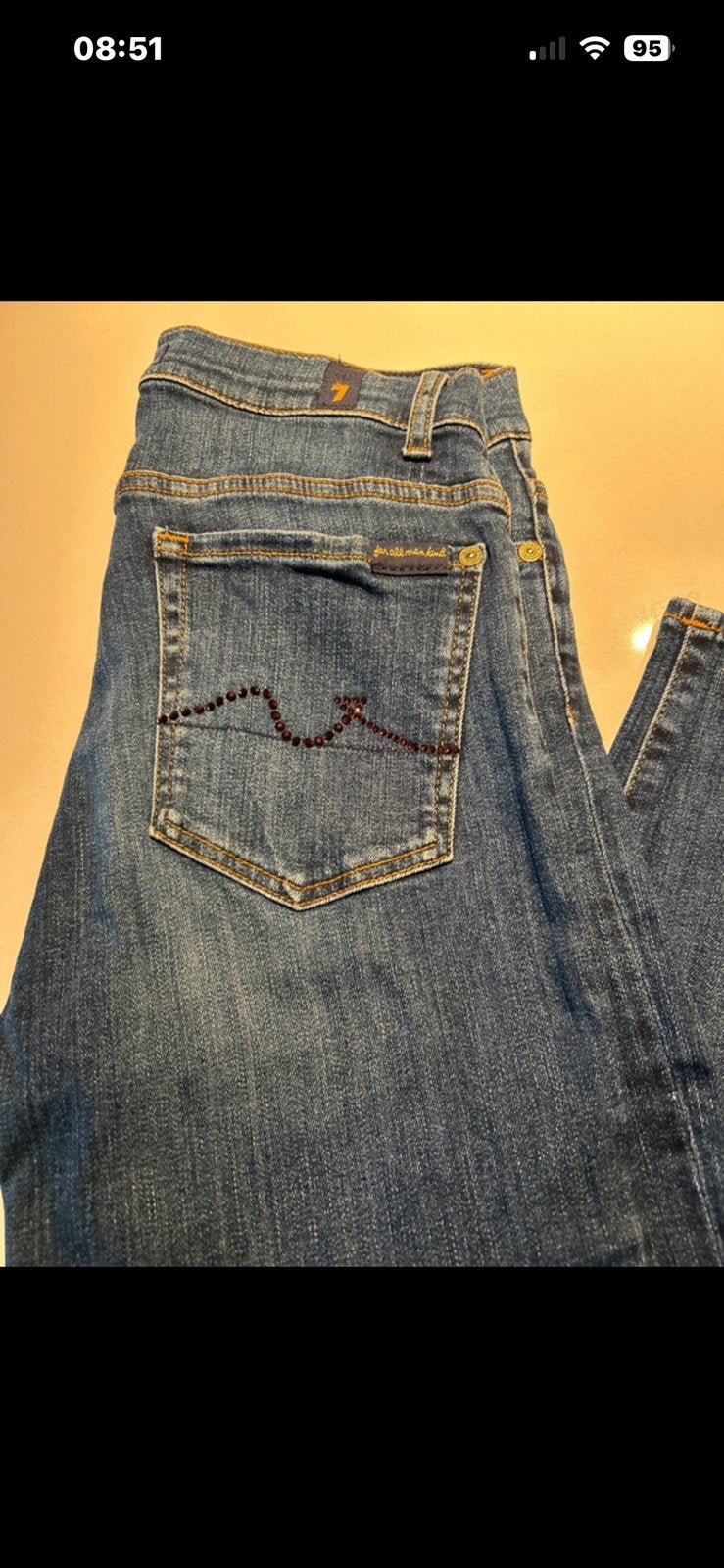 7 for all mankind W27, Kleding | Heren, Ophalen of Verzenden, Zo goed als nieuw, Blauw, W36 - W38 (confectie 52/54)