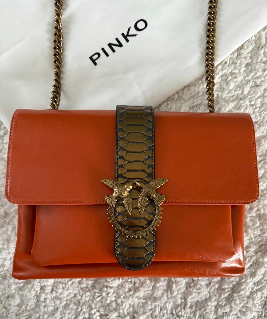 Sac à main Pinko, Enlèvement ou Envoi, Neuf, Brun, Sac à bandoulière