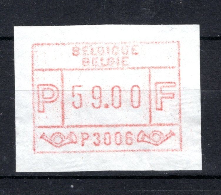 ATM 6 MNH** 1981 - Ixelles 1 Numéro d'essai 59 Fr., Envoi, Non oblitéré, Neuf