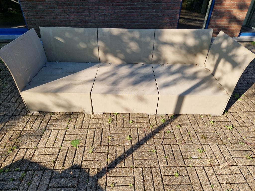 Tuin loungeset driedelig design in goede staat, Ophalen, Loungeset