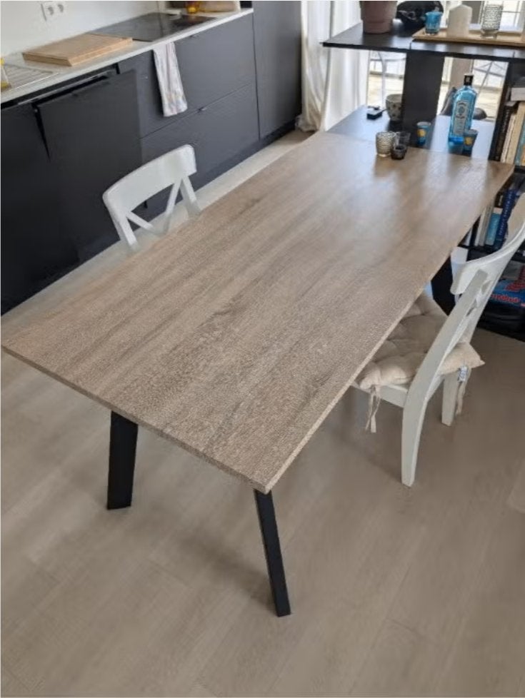 Eettafel 180x90cm, Quatre personnes, 150 à 200 cm, 50 à 100 cm, Comme neuf