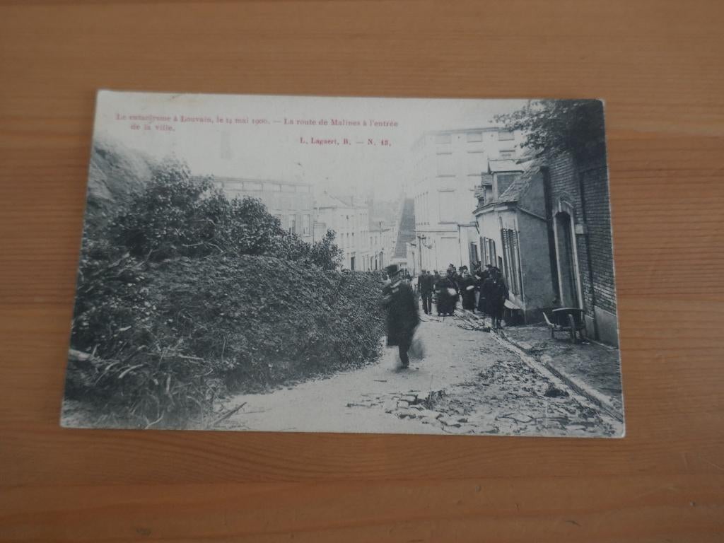 leuven le cataclysme 1906 la route de malines à l'entrée, Envoi, Affranchie, Brabant Flamand