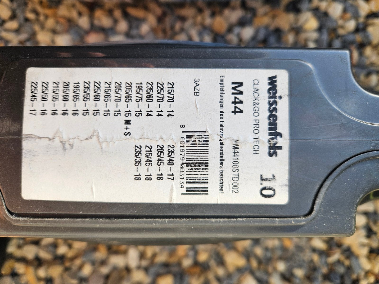 Weissenfles M44 autokettingen, Ophalen