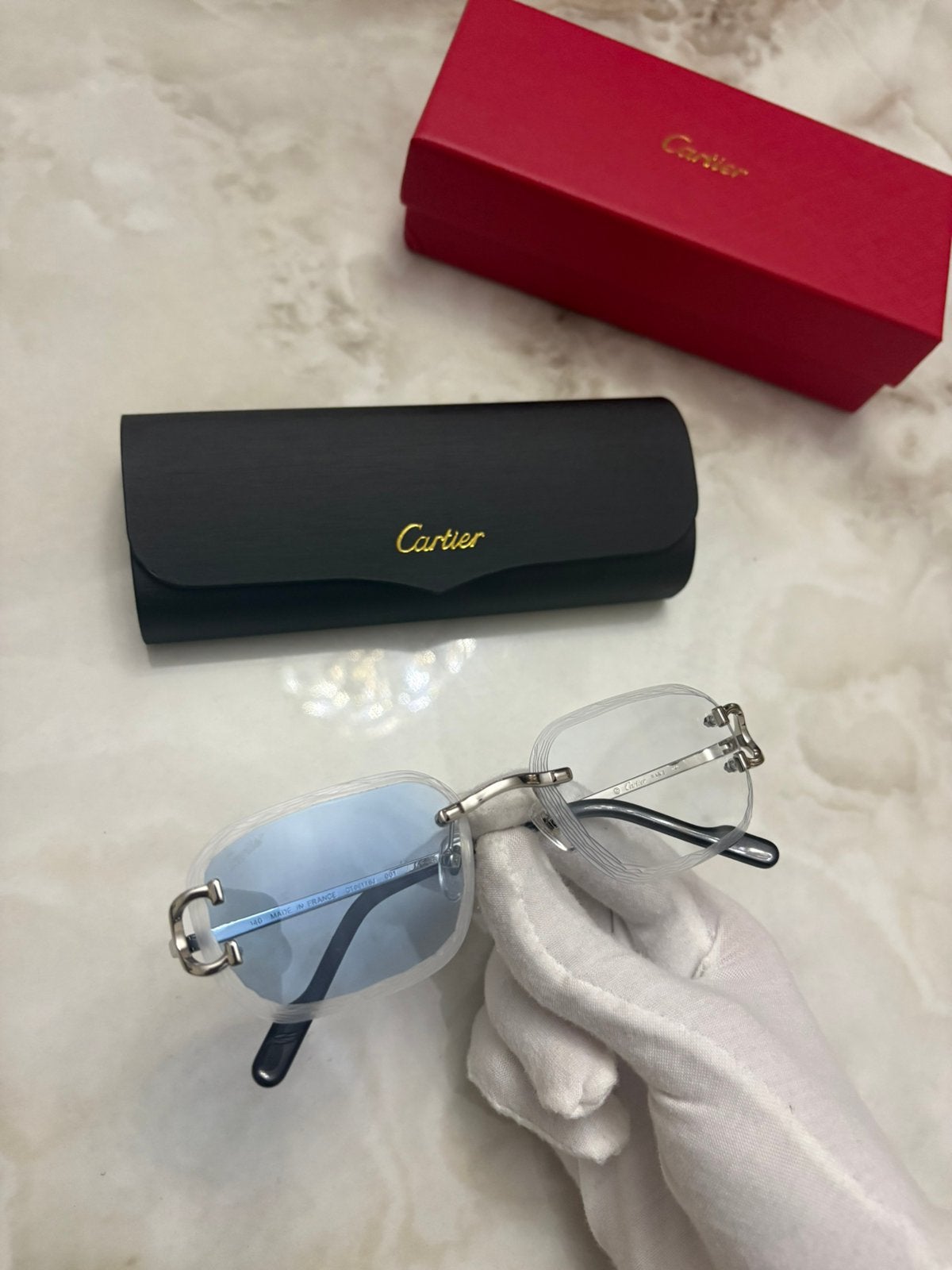 Lunettes de soleil cartier, Enlèvement ou Envoi, Comme neuf, Lunettes