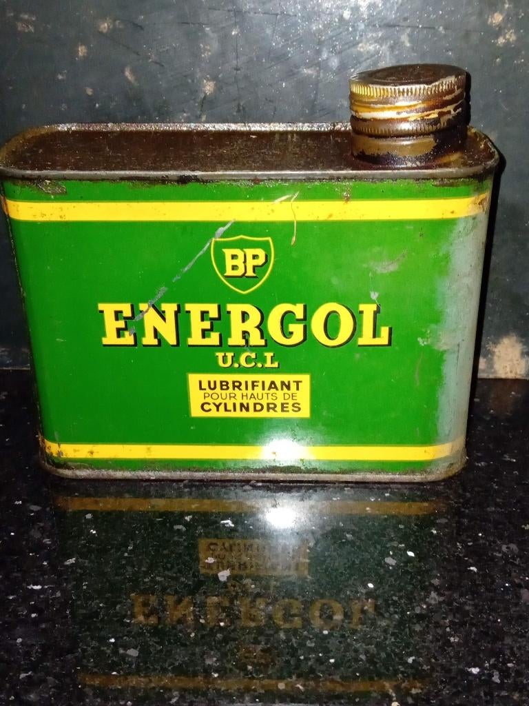 Vintage olieblik BP ENERGOL, Verzamelen, Ophalen of Verzenden, Zo goed als nieuw