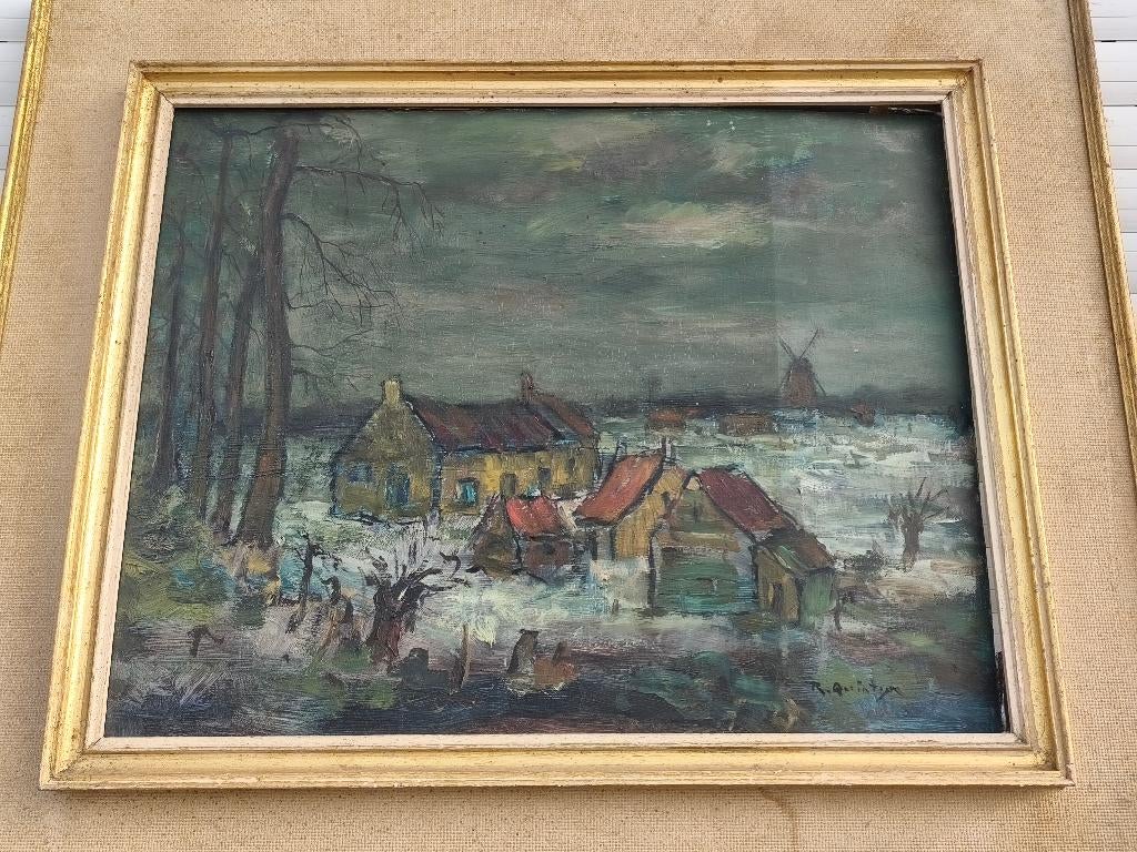 Huile sur panneau, Antiquités & Art, Enlèvement ou Envoi