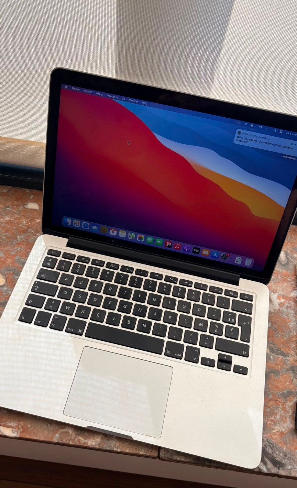 Macbook pro 13 inch 2014, 256 GB, 8 GB, 13 inch, Ophalen of Verzenden