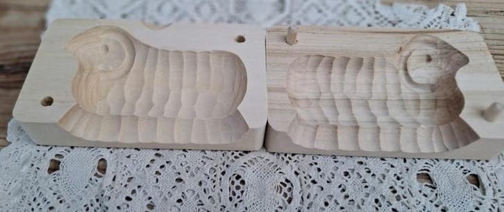 Houten boterlam , PASEN, Divers, Pâques, -, Comme neuf, -, -