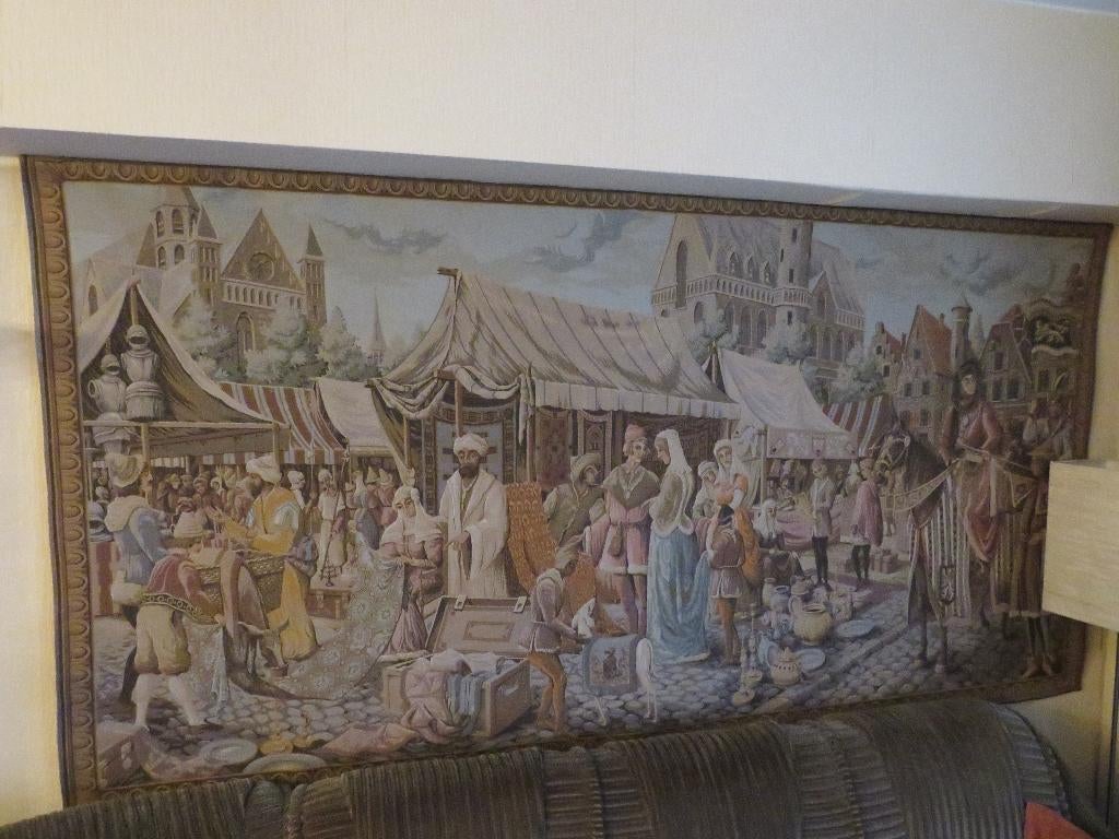 Wandtapijt vrijdagsmarkt Gent, Antiek en Kunst, Ophalen