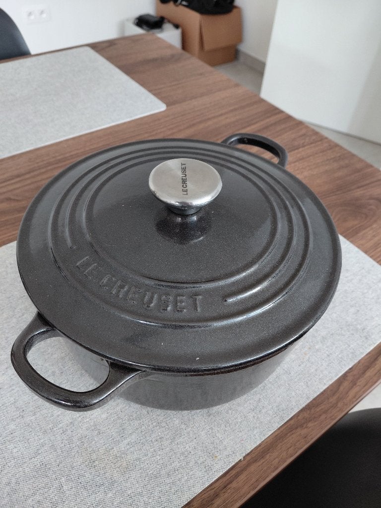 Le Creuset - ronde braadpan 22 cm, Ophalen, Braadpan, Le Creuset, Zo goed als nieuw