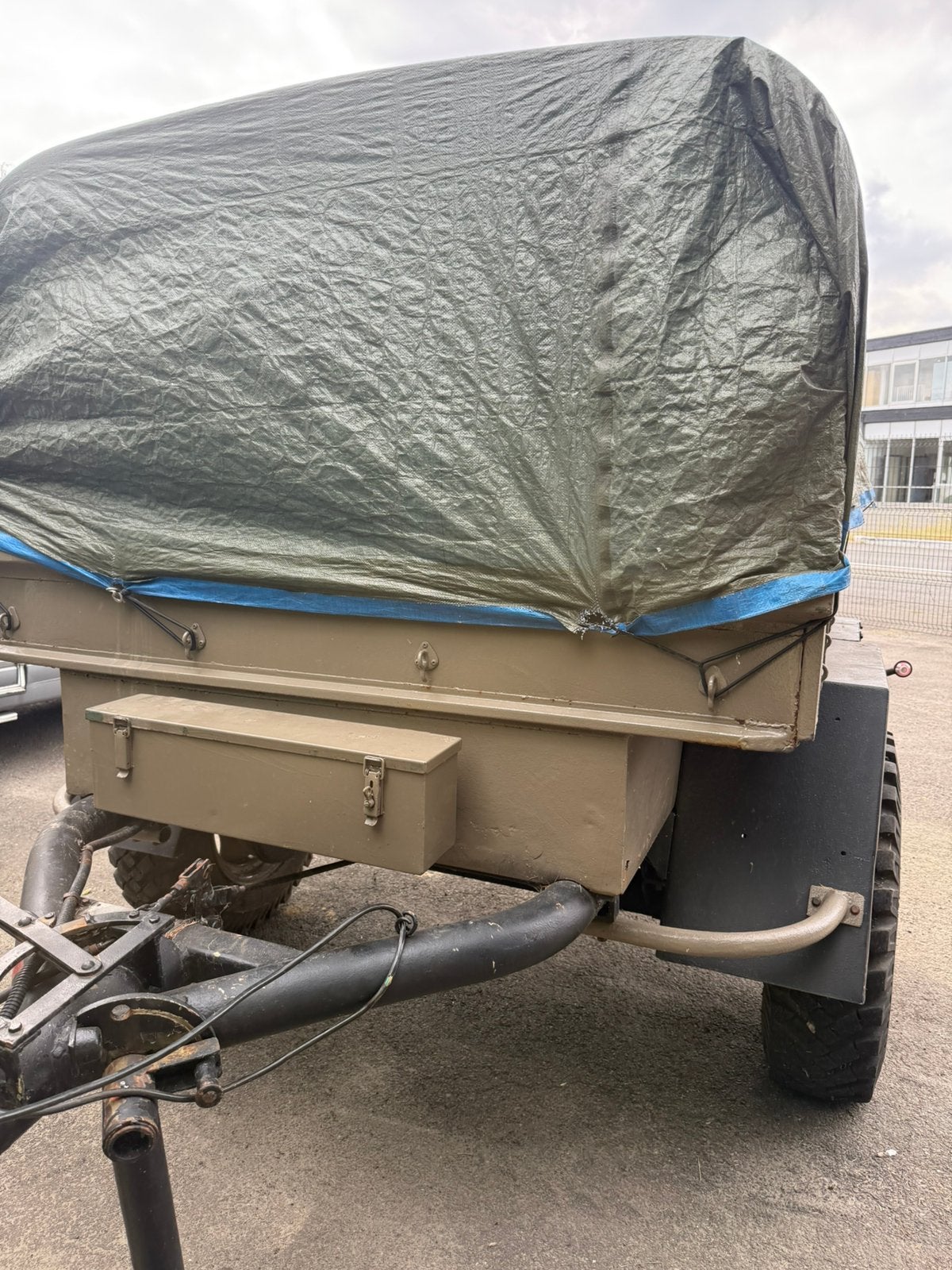 Remork UNIMOG TRAILER EX-DUITS LEGER BOUWJAAR 1969, Ophalen, Zo goed als nieuw