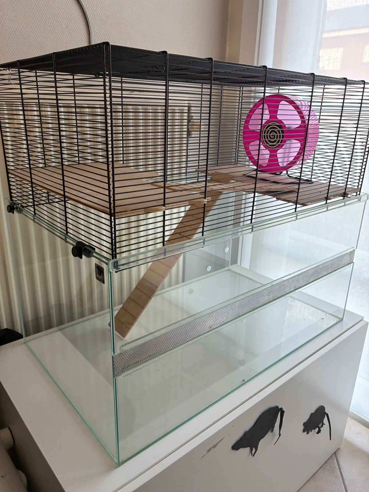 Knaagdierenkooi voor hamsters, ratten, muizen,…, Dieren en Toebehoren, Ophalen, Gebruikt, Kooi, Hamster