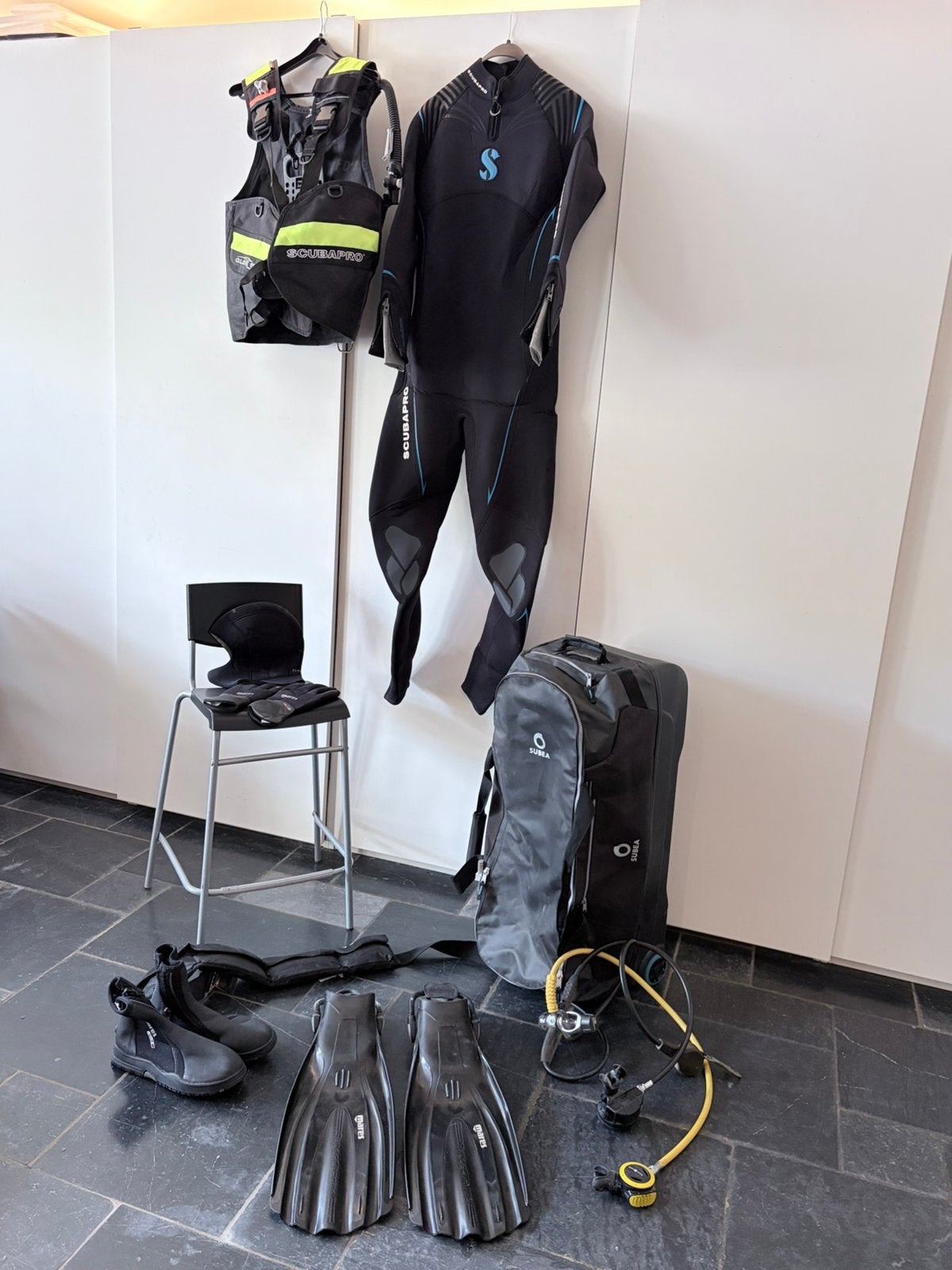 Duikset, Watersport en Boten, Duiken, Ophalen, Zo goed als nieuw