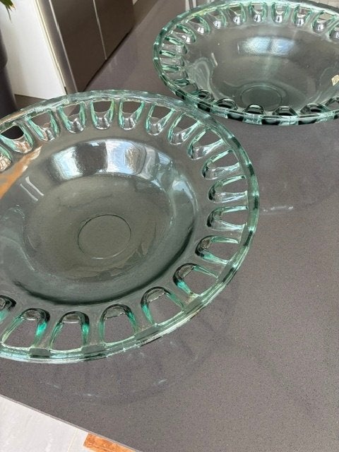 glazen schaal, Ophalen, Schaal, Rond, Glas