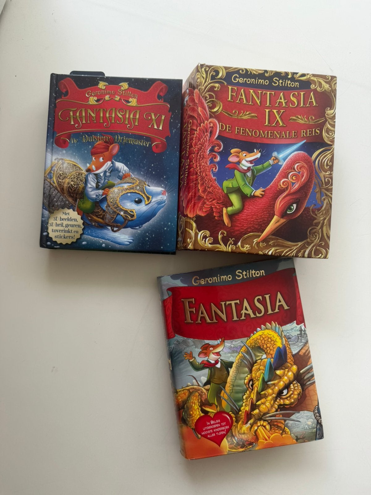 3x Geronimo Stilton Fantasia – grote uitgaven, Boeken, Ophalen of Verzenden, Zo goed als nieuw, Fictie