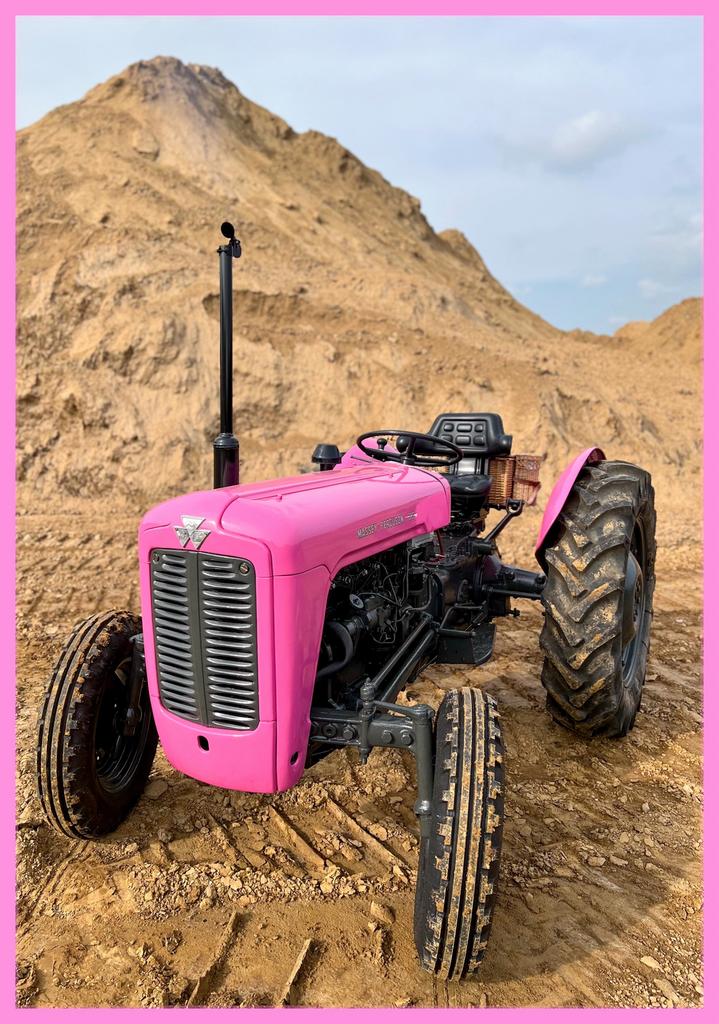 Aparte massey ferguson 35 oldtimer roze, Enlèvement