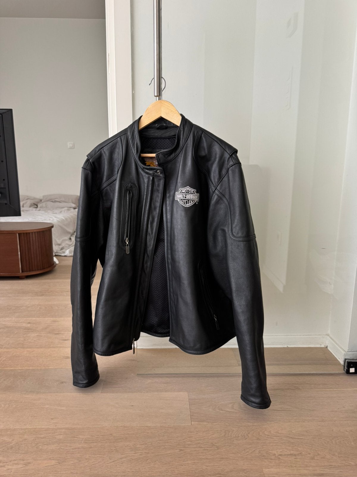 Veste vintage en cuir Harley Davidson, Motos, Enlèvement ou Envoi