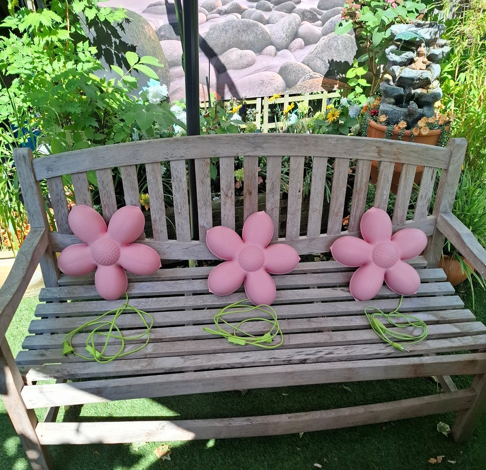 Wandlampjes, Tuin en Terras, Tuinbanken, Ophalen, Gebruikt